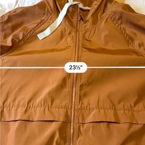 Madewell Raincheck Packable Raincoat L Orange - Picture 7 of 10